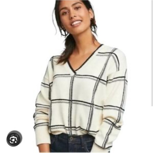 MOTH Anthropologie V-neck Sweater - Picture 1 of 7